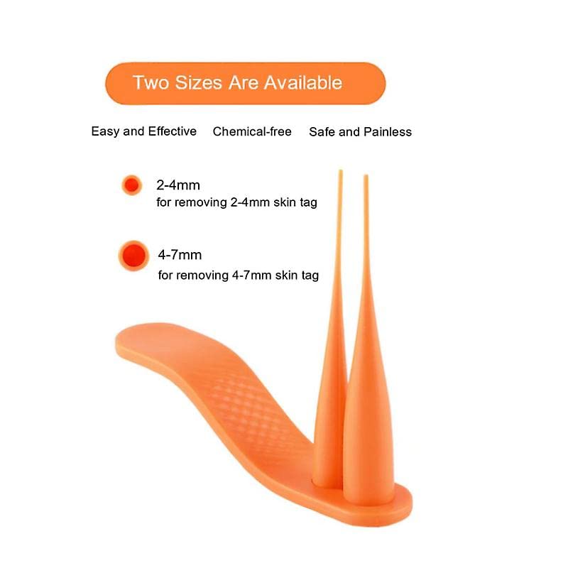 Mole Removal Skin Tag Removal Micro Band Skin Tag Removal Kit Face Body Care Painless and Safe 2 in 1 Professional Mole Wart Remover., Orange - NewNest Australia
