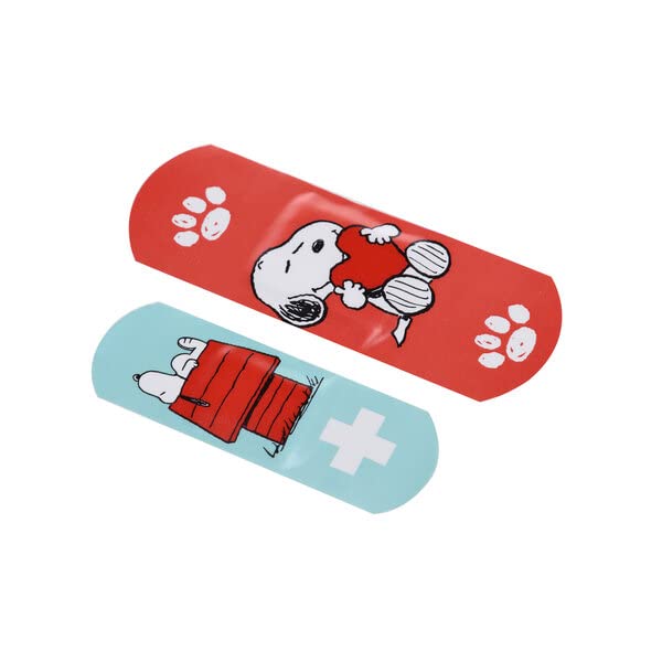 Snoopy Children's Plaster - Metal Box - 24 Plasters - Beautiful Design Plaster Storage Box for Children - Suitable for Backpack - Handbag Snoopy - NewNest Australia