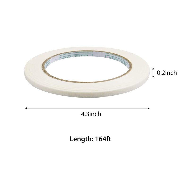 Fantasyon White Art Tape Masking Artists Tape Removable Paper Tape for Drafting Art Watercolor Painting Canvas Framing - 164FT Long(0.25inch) - NewNest Australia
