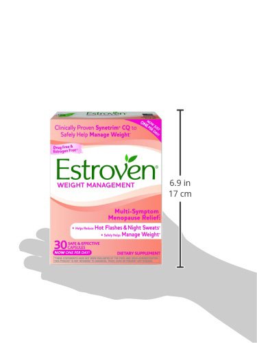 Estroven Weight Management for Menopause Relief, Helps Reduce Hot Flashes and Night Sweats, Helps Manage Weight, 30 Count 30 Count (Pack of 1) - NewNest Australia