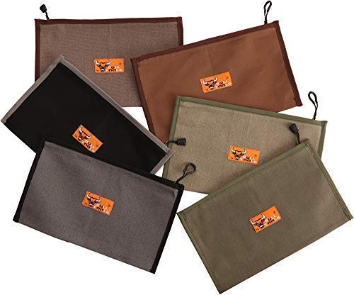 BULL TOOLS Heavy Duty 100% Dyed & Washed 15 Oz. Duck Canvas of 5MM Pure Brass Solid Zipper Tool Bag Organizer Multi Utility Tool Pouch - 6 Piece Small Multi - NewNest Australia