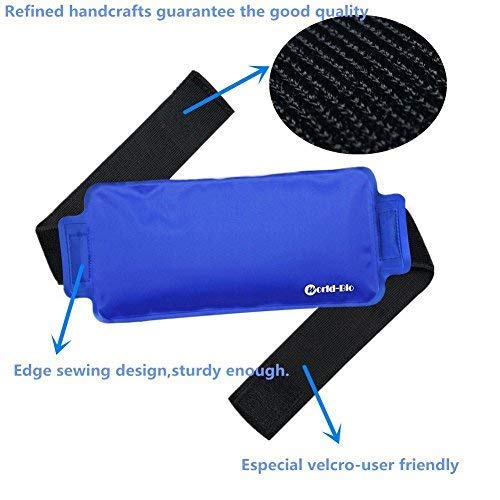 Reusable Ice Packs Gel Hot Cold Pack for Ankle, Foot, Wrist, Elbow, Head - Great for Plantar Fasciitis, Achilles Tendonitis, Headaches, Swelling, Sprains, Carpal Tunnel and More 9.4'' x 4.5'' 1 PCS - NewNest Australia