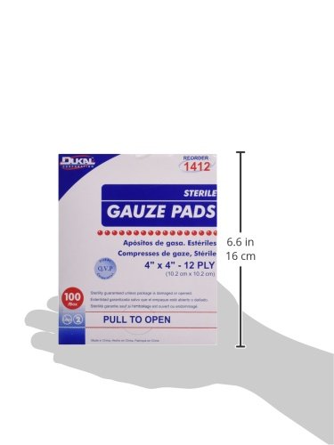 DKL1412 - Dukal Sterile Gauze Pad, 4x4, 12 ply - NewNest Australia