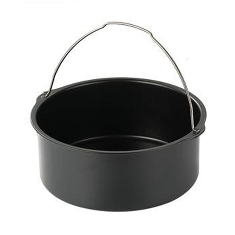 2pcs/set Universal Air Fryer Accessory set Steel Pizza Pan Baking Cake Barrel For Gourmia 6 inch - NewNest Australia