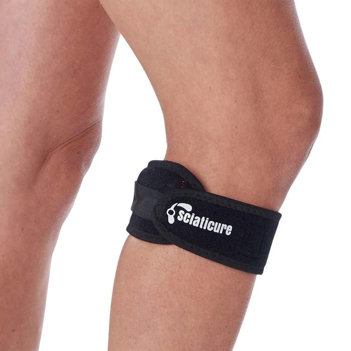 VYTALIVING Biofeedbac Sciaticure Acupressure Wrap- Patella Knee Support - Joint Pain Relief- Knee Strap - Sciatica Pain Relief- Knee Protector -One Size Fits All - Pacemaker Friendly -As Seen in Press - NewNest Australia