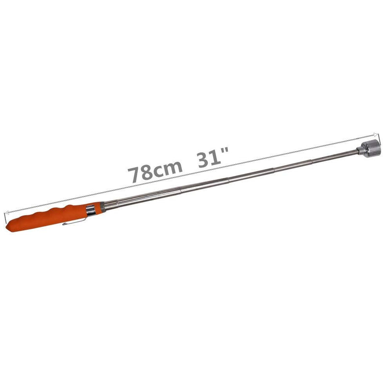 HARDK Telescoping Magnetic Pick Up Tool Extendable 31" 20 lb Telescopic Magnet Stick Pull Capacity Small Metal Extends Tools - NewNest Australia