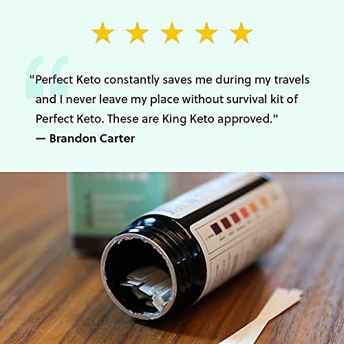 Perfect Keto Test Strips - Best for Testing Ketones in Urine on Low Carb Ketogenic Diet, Ketosis Home Urinalysis Tester Kit, 100 CT - NewNest Australia