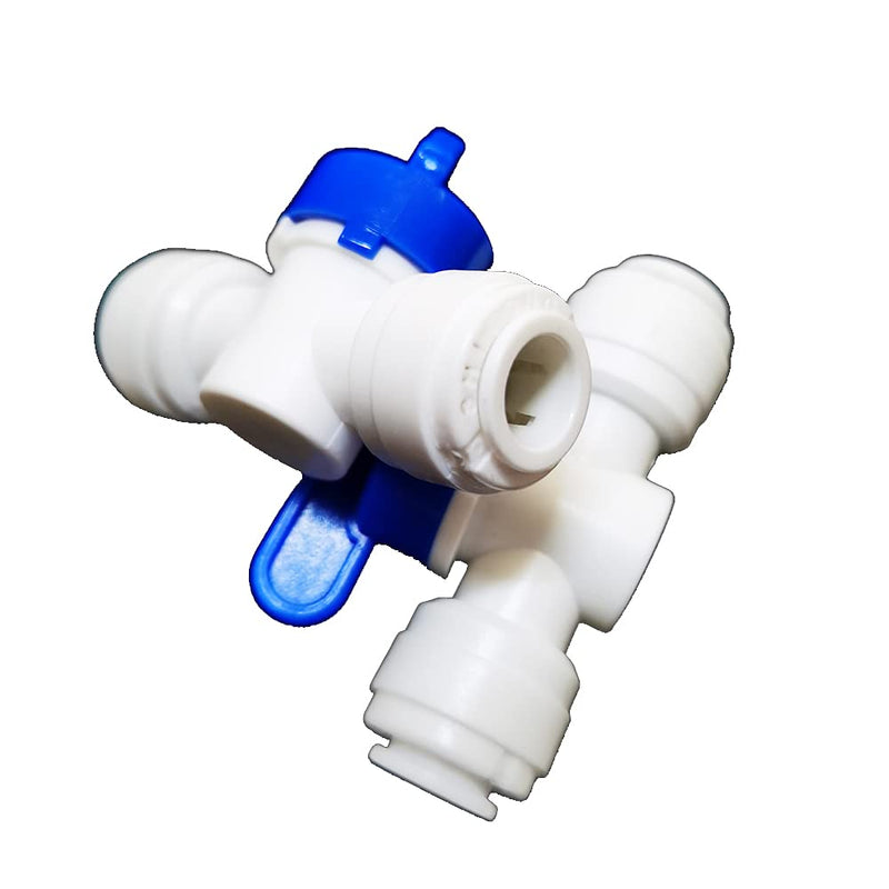 Malida Equa Straight 3/8 Inch OD Tube Ball Valve Quick Connect Fitting RO Water System (10 Pack) 10 3/8" - NewNest Australia