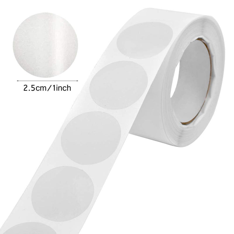 1000 Pcs Clear Retail Package Seals, 1 Inch Round Circle Wafer Seal Sticker Clear Round Labels for Envelopes, Box and Gift Packaging (500 Per Roll) - NewNest Australia