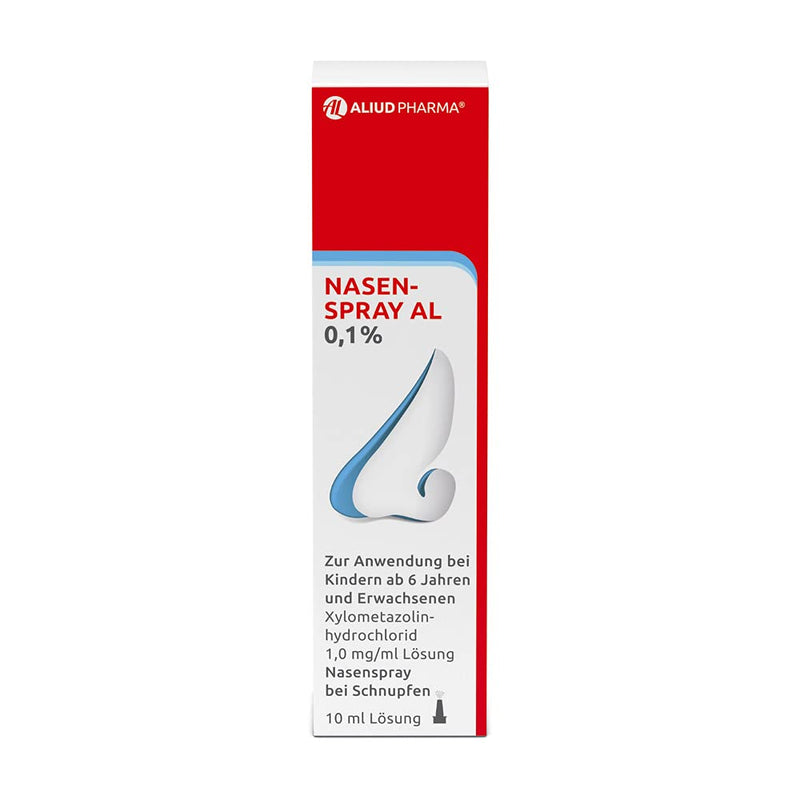 ALIUD PHARMA nasal spray AL 0.1%, solution 10 ml, 4 packs: With decongestant effect for blocked nose due to runny nose 10 ml (pack of 4) nasal spray 0.1% - NewNest Australia