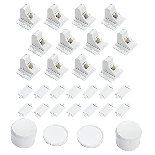 Vmaisi Adhesive Magnetic Cabinet Locks (12 Locks and 2 Keys) - NewNest Australia