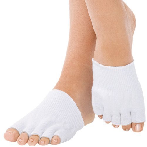 Pedimend Gel-Lined Compression Toe Separating Socks (1PAIR - 2PCS) | Toe Alignment Socks | Toe Separator Socks Relieves Ball of Foot Pain, Corns, Metatarsalgia, Overlapping Toes & Pinched Toes - NewNest Australia