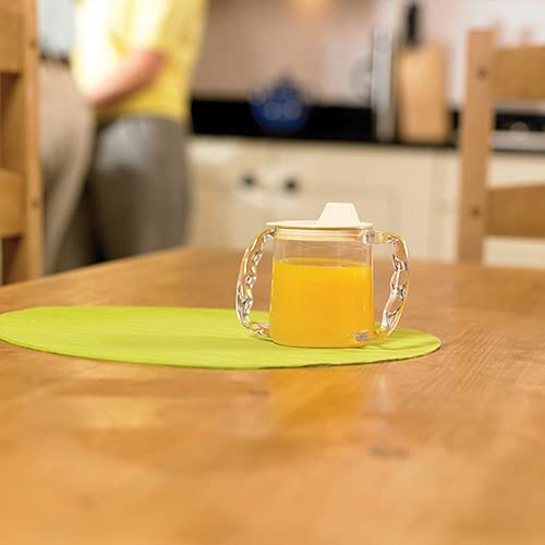 Homecraft Caring Mug, Large Spout Opening, Non-Retail Packed, Two-Handled Mug For Easy, Mess-Free Drinking, Cup With Easy To Grip Contoured Handles For Users With Limited Grip Strength Or Disabilities - NewNest Australia
