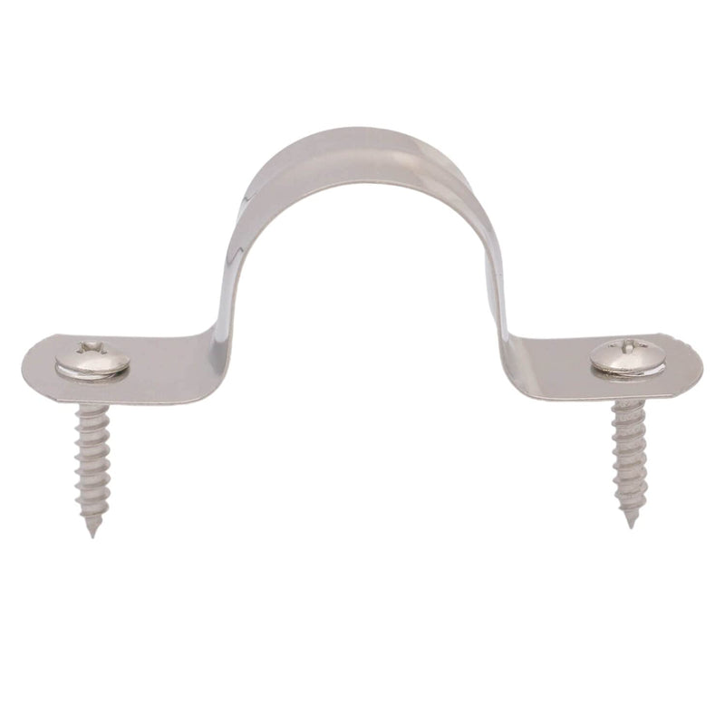 Amanaote Stainless Steel 1 Inches Diameter Tube Strap Tension Clip Pipe Clamp(Pack Of 15 Sets) - NewNest Australia