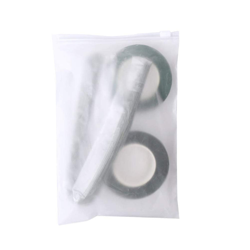 Pengxiaomei Floral Arrangement Kit, Floral Tape and Floral Wire with Cutter,Green Floral Tape 22 Guage Floral Stem Wire 26 Gauge Green Floral Wire for Bouquet Stem Wrap Florist, Wreath Making Supplies Green A - NewNest Australia