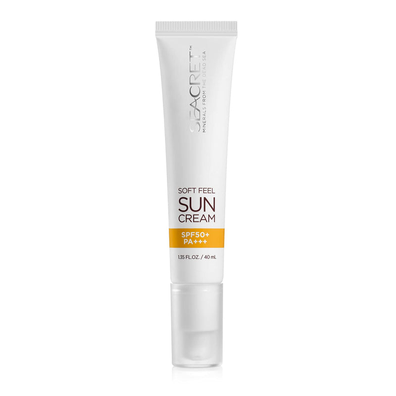 Seacret Minerals from the Dead Sea - Soft Feel Face Sun Cream SPF 50+ PA+++, Lightweight, High Level UV Protection. Innovative Tube Allows Use Till The Last Drop. - NewNest Australia