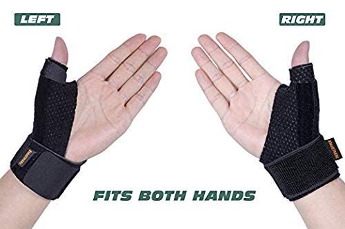 Thx4COPPER Compression Reversible Thumb & Wrist Stabilizer Splint for BlackBerry Thumb, Trigger Finger, Pain Relief, Arthritis, Tendonitis, Sprained, Carpal Tunnel, Stable, Lightweight, Breathable,S-M S-M - NewNest Australia