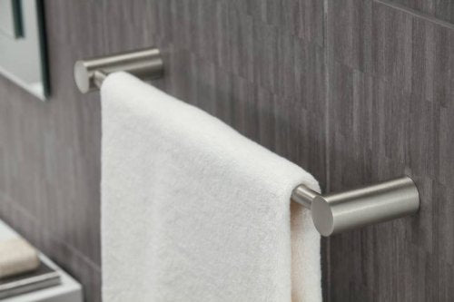 Moen YB0424BN Align 24-Inch Modern Single Towel Bar, Brushed Nickel 24 Inch - NewNest Australia