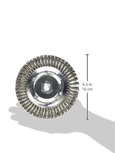 Mercer Industries 186030-6" x 3/16" x 5/8"-11 Stringer Bead Wire Wheel.020 Carbon Steel Wire .020 Carbon Steel 6" x 3/16" x 5/8"-11 - NewNest Australia