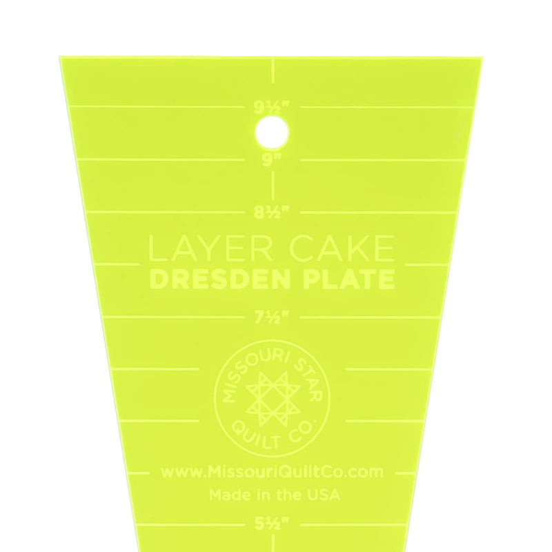 Acrylic Quilting Template Ruler, Dresden Plate | for Use with 10” Precut Fabric Squares | Layer Cake Quilt Supplies for Cutting Patterns, Sewing, and DIY Blanket Making Projects - NewNest Australia
