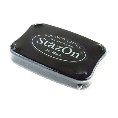 Tsukineko SZ000031 Full-Size StazOn Multi-Surface Inkpad, Jet Black - NewNest Australia