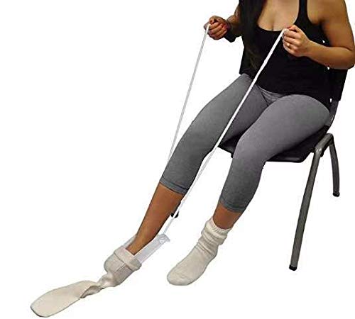 Healthman Socks Aid Easy on and Off Stocking Slider Pulling Assist Device Sock Helper for Elderly/Pregnant or Those with Reduced Mobility to Put on Their Socks Without Bending Down (Standard) Standard - NewNest Australia