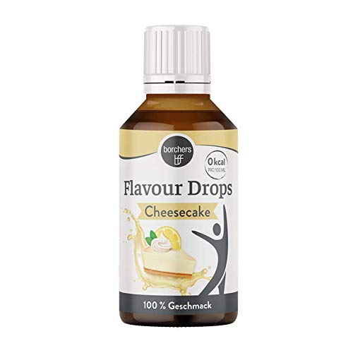 Borchers Flavor Drops, Sample Package, 1 X Cheesecake, Cookie Dough And Shortbread, 3 X 30 Ml, 0 Calories, Liquid Sweetener For Cooking And Baking, For Drinks - NewNest Australia