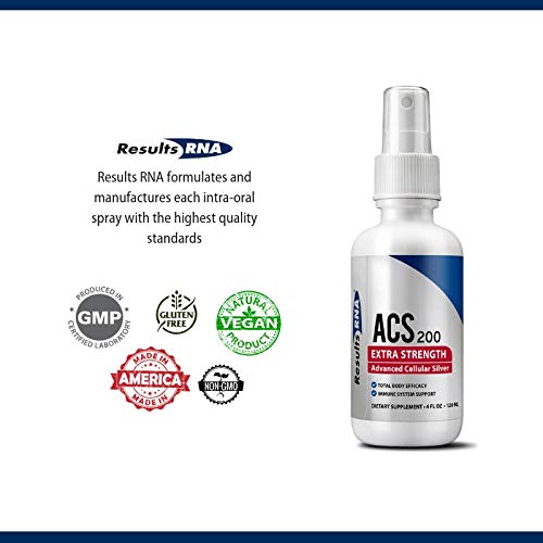 Results RNA ACS 200 Extra Strength Colloidal Silver | 2 Ounce Spray Immune System Support - NewNest Australia