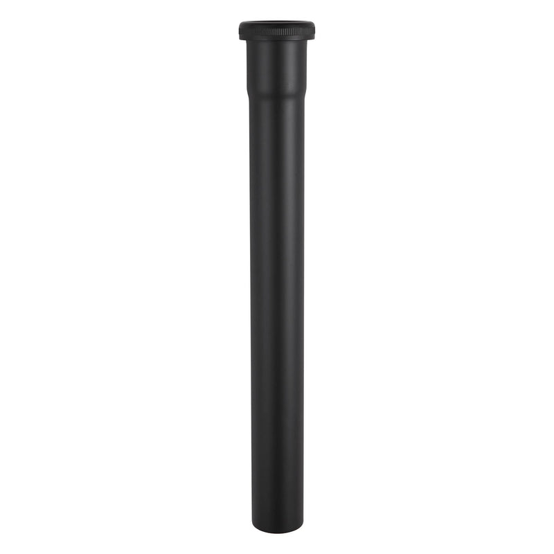 Brass Slip Joint Extension Tube 1-1/4” OD x 12” with Nut and Rubber Washer, P Trap Extension Tube, Sink Drain Tailpiece Tube Extension, Matte Black - NewNest Australia