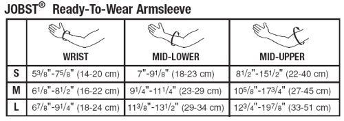 JOBST Bella Lite Women's 20-30 mmHg Arm Sleeve with 2" Silicone Top Band Size: Medium 1 Count (Pack of 1) Beige - NewNest Australia