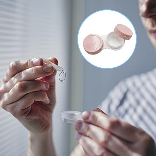 Ityoos Contact Lens Case Set, Portable Contact Lens Case, Mini Travel Set For Contact Lenses, Contact Lens Box With L And R Caps, Blue And Pink, Pack Of 2, Blue And Pink, Briefcase - NewNest Australia