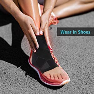 Ankle Brace, Breathable Adjustable Compression Foot Drop Ankle Brace Support Stabilizer - Fix and Protect the Ankle - Helps Recover from Ankle Sprain Strain Arthritis Achilles Pain - NewNest Australia