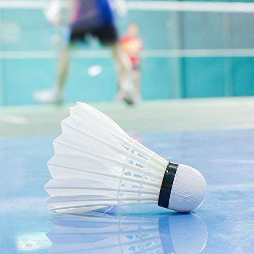 12Pcs/Lot Badminton Balls, Durable Stable White Advanced Goose Feather Hight Speed Shuttlecocks - NewNest Australia