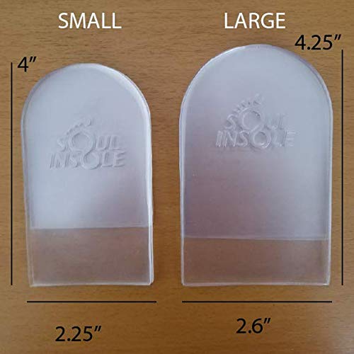 Soul Insole Heel Lift Inserts for Women and Men - 4 pcs Stackable Gel Heel Cushions – Premium Heel Lifts for Leg Length Discrepancy – Washable and Reusable Pads, Easy Application – (Large) Large: UK Women 10.5+ | UK Men 9.5+ | EU: 42.5+ - NewNest Australia