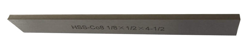 Set of 2 8% Cobalt 1/8" x 1/2" x 4-1/2" for Lathe Parting Cut Off Blade Parallel Tyle - NewNest Australia