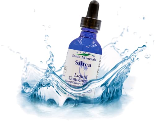 Eidon Liquid Silica Mineral Concentrate - Silica Supplement for Hair & Collagen Production, Vegan, Gluten-Free, Natural, Bioavailable, Ionic, No Artificial Colors or Preservatives - Silica Drops, 2 Ounce Bottle - NewNest Australia