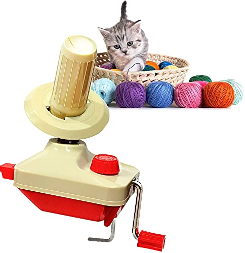 RRigo Yarn Ball Winder Easy to Set Up and Use - Hand Operated Yarn Ball Winder 3.5 Ounce Capacity + 1PCS Adjustable Knitting Loop Crochet + 1PCS Crochet + 1PCS Scissors - NewNest Australia