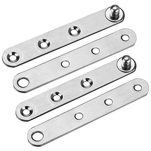 Bluecell 4 Sets 360 Degree 4 Inches Stainless Steel Door Pivot Hinge with Screws (4IN) 4IN - NewNest Australia