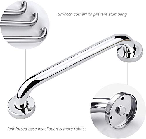 Bathroom Grab Bar Stainless Steel Bath Grab Safety Hand Rail Support Shower Toilet Aid for Disabled Elderly Children Mobility & Daily Living Aids 30CM - NewNest Australia