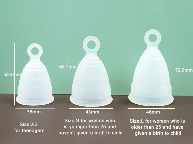 Mascoto® New Shape Ultra Comfortable Menstrual Cup with Ring, Made from Medical-Grade Silicone, BPA Free, Reusable, Tampon and Pad Alternative (L) - NewNest Australia