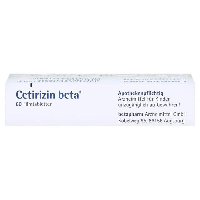 Cetirizine beta film-coated tablets, 60 pcs - NewNest Australia