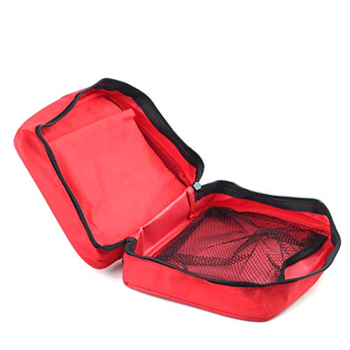 PAXLamb First Aid Bag First Aid Kit Empty Medical Storage Bag Red Trauma Bag for Emergency First Aid Kits Car Workshop Cycling Outdoors (Red 1PC) Red 1pc - NewNest Australia
