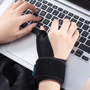 2U2O Compression Reversible Thumb & Wrist Stabilizer Splint(Improved Version) for BlackBerry Thumb, Trigger Finger, Pain Relief, Arthritis, Tendonitis, Sprained, Carpal Tunnel, Stable, S-M S/M - NewNest Australia