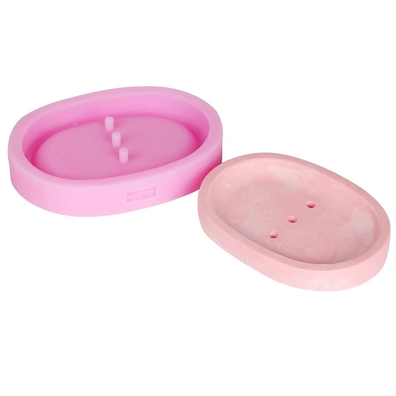 Nicole Silicone Mold for Cement Soap Dish Handmade Concrete Plate Mould L0245 - NewNest Australia