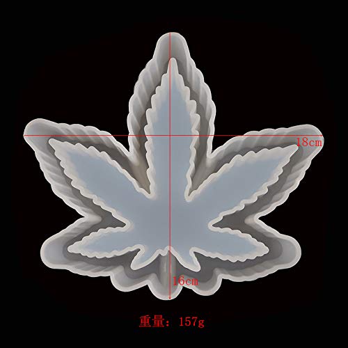 1 Pcs Leaf Maple Resin Mold, Weed Ashtray Silicone Molds, Leaf Tray Mold Ideal for Jewelry Storage Box Handmade Crafts Home Decoration (M590) - NewNest Australia