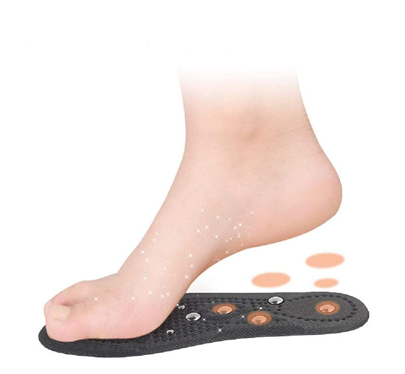 Magnetic Massage Insoles Therapy Orthotic Insert Breathable Reflexology Foot Pain Acupressure Improve Blood Circulation Plantar Fasciitis Foot Healthcare 41-45 - NewNest Australia