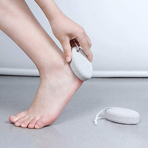 kuou 2 Pcs Pumice Stone, White Calluse Remover Natural Pumice Stone for Feet Hard Skin Callus - NewNest Australia