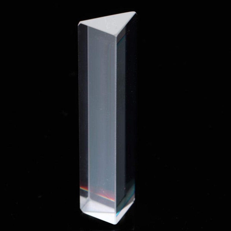 Optical Glass Prism, K9 Optical Glass Triangle Prism Right Angle Prism for Physics Teaching Tools(15x15x87mm) 15*15*87mm - NewNest Australia
