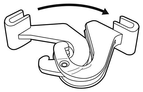 NewNest Australia - SharpTank Clear Hinged Ceiling Hooks - 12 Pack of T-Bar Track Clips for Suspended Ceilings - Hooks for Hanging Classroom Decorations, Office Signs, Plants - Holds up to 10 lbs 