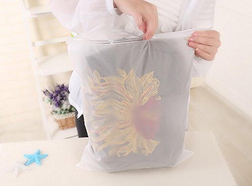 NewNest Australia - erioctry Waterproof Plastic Pouch Bag Organizer Packaging Bags Travel Storage Bag Luggage Shoes Cloth Suit Makeup Packing Pouch Bag Organizer Zip Seal Space Saving Bags (6-Pack of Different Sizes) 